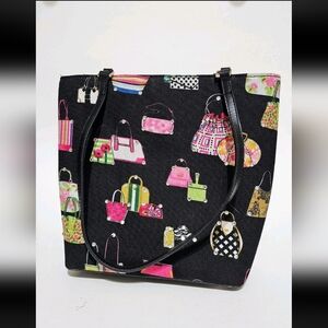 Vintage Y2K Fabric Tote/Purse - 10x8